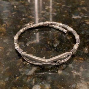 Alex and ani silver infinity love bracelet